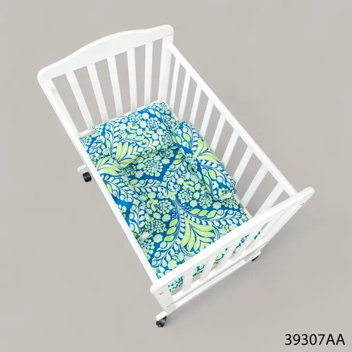 Premium Cotton Bedding Set for Wooden Cot 1101 (1x Bed, 1x Pillow, 2x Side Pillow)